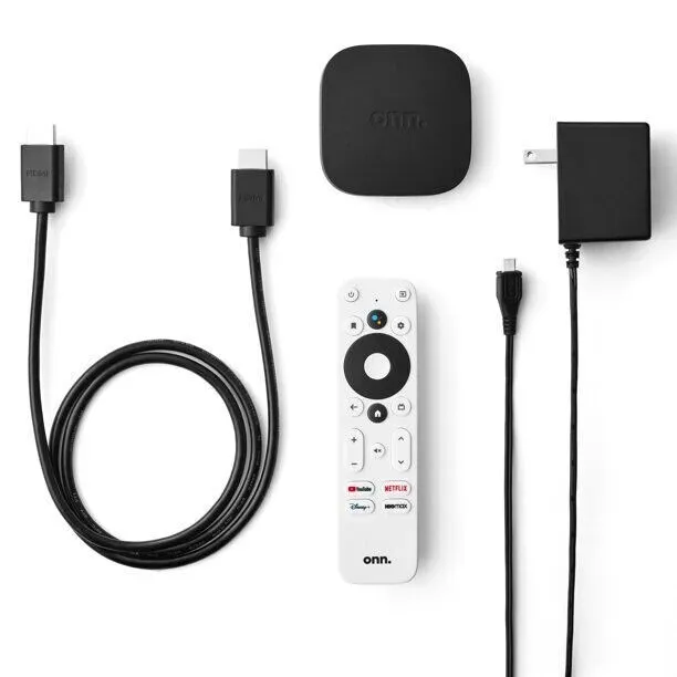 ONN Streaming Box 4K GEN. Streaming Wi-Fi Android TV UHD Google TV Device new