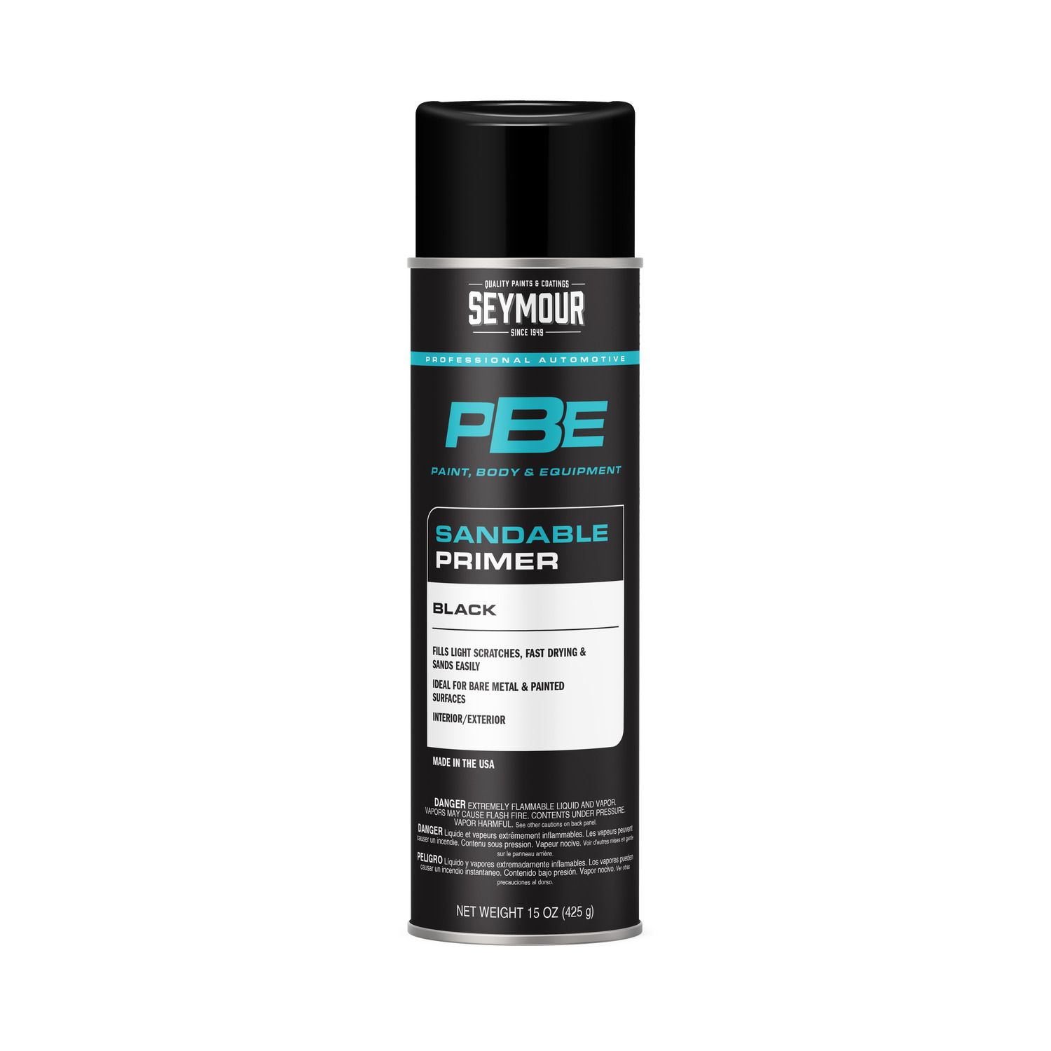 20-1672 PBE Sandable Black Primer Aerosol