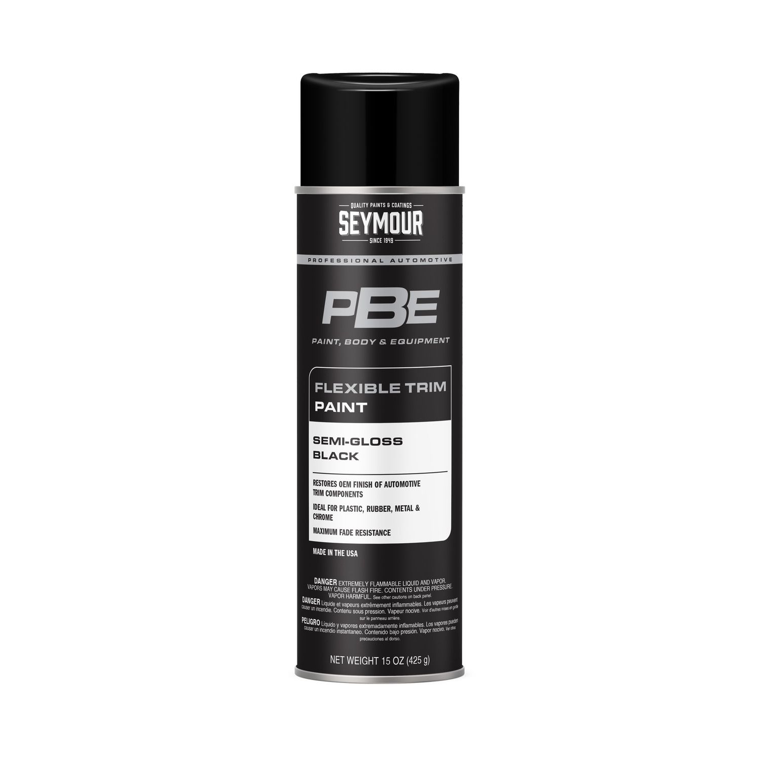 20-1679 - PBE Semi Gloss (Satin) Black 15 oz Aerosol