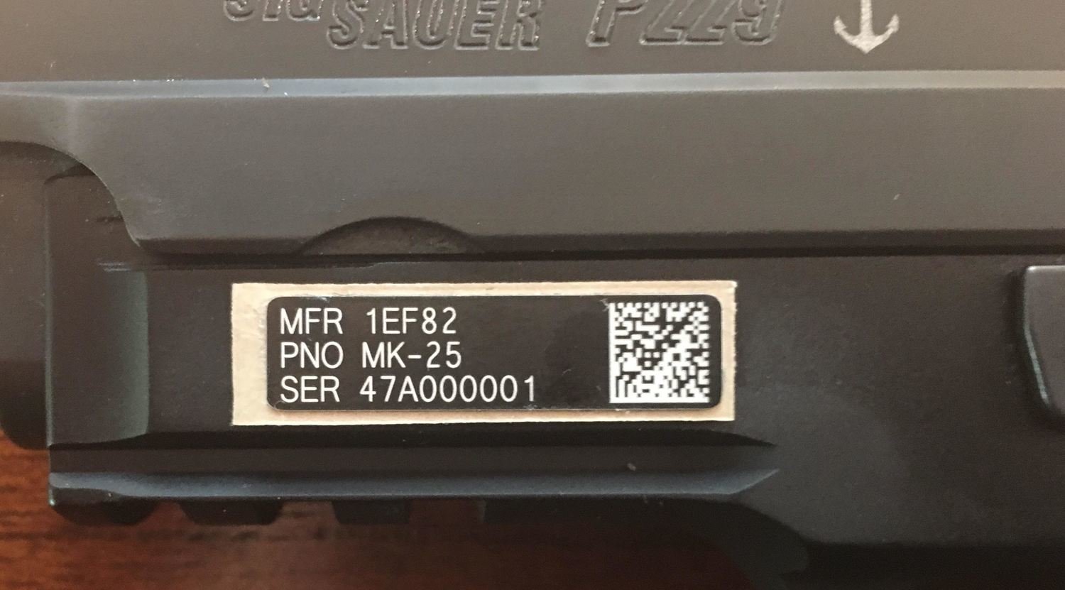 Custom UID tag for M17/M18/Mk25/M11-A1 3.2 cm x 0.7cm