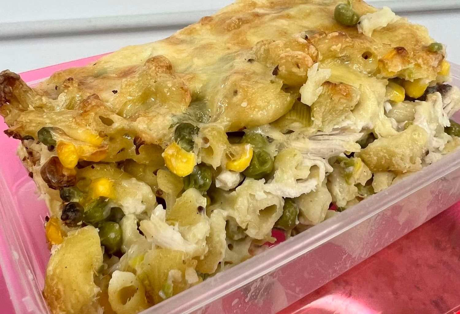 Frozen Chicken Pasta Bake - gluten free pasta