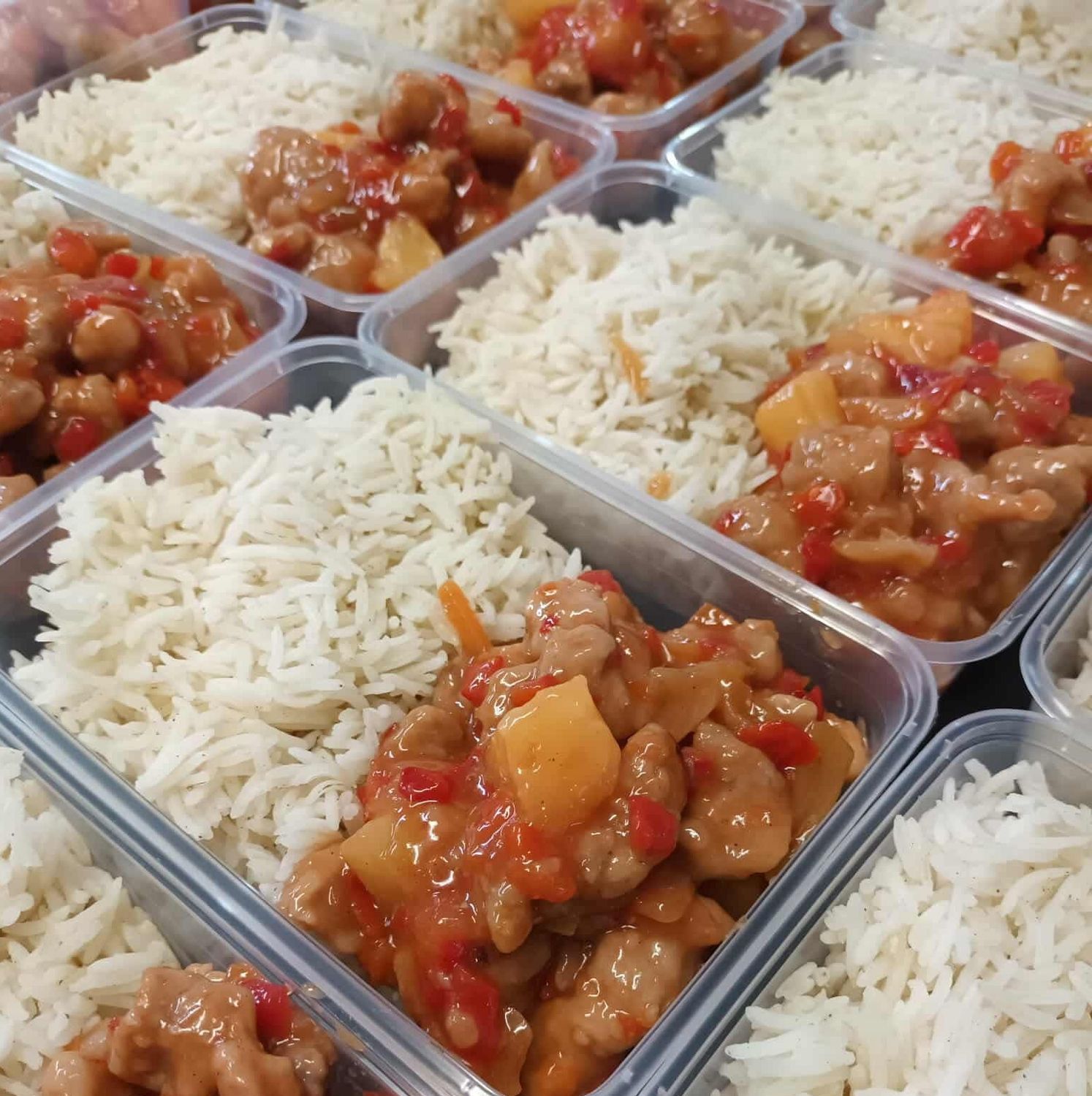 Frozen sweet &amp; sour pork