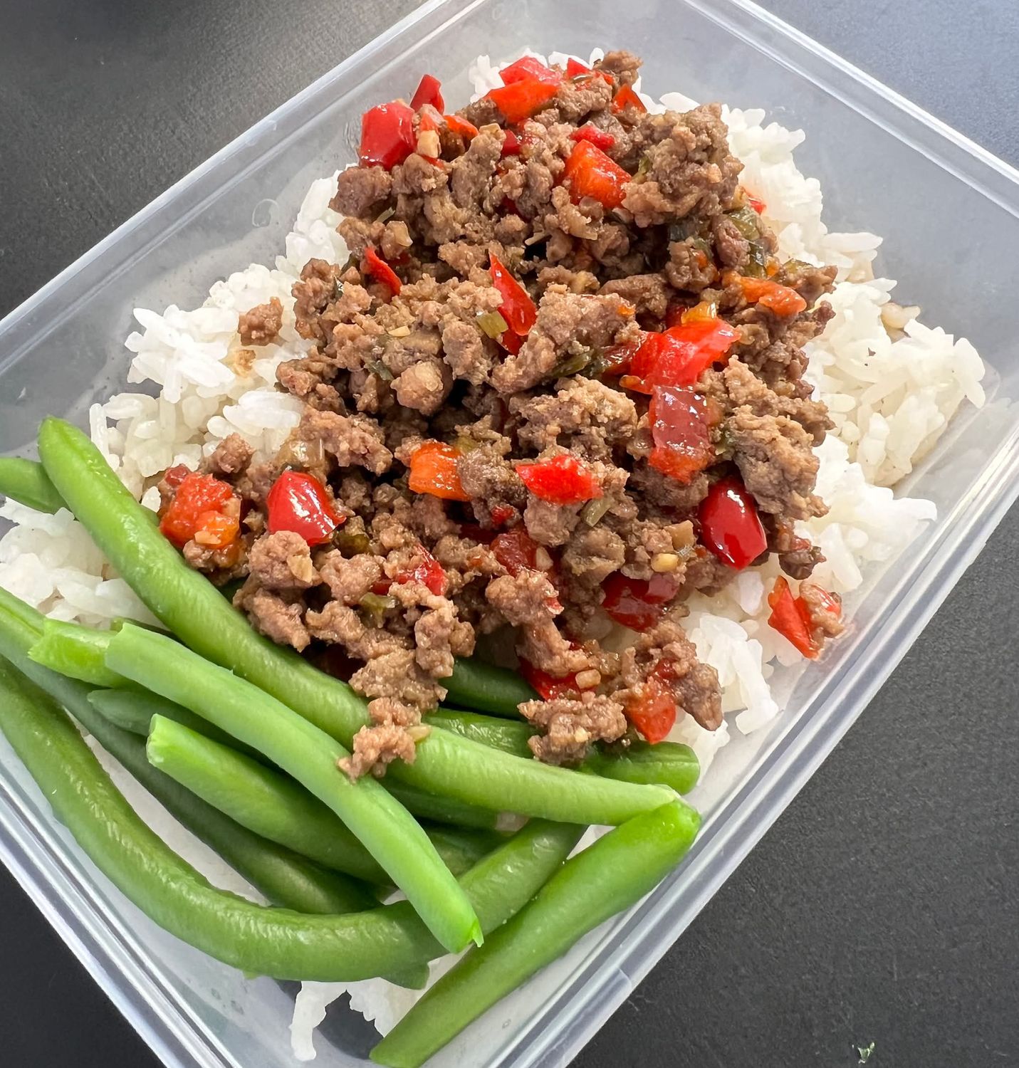 Korean beef rice bowl MON 13 OCT