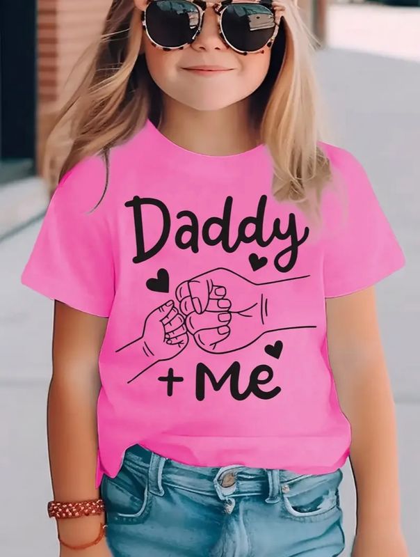 T-shirt manche courte fille Daddy and Me