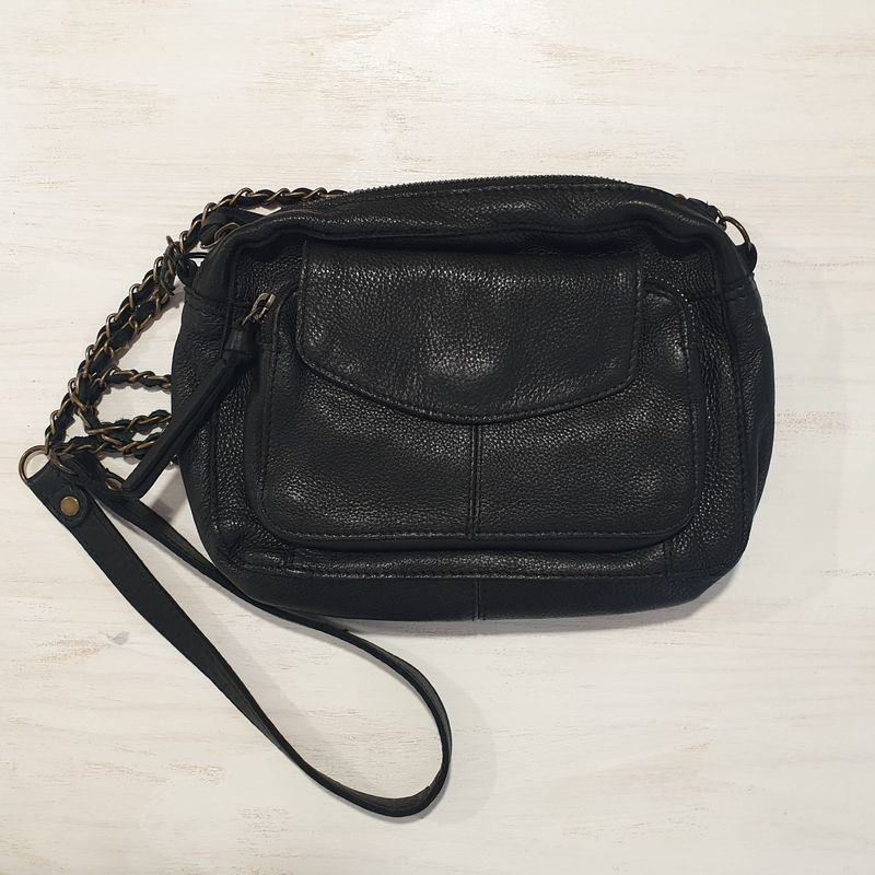 Bolso piel negro