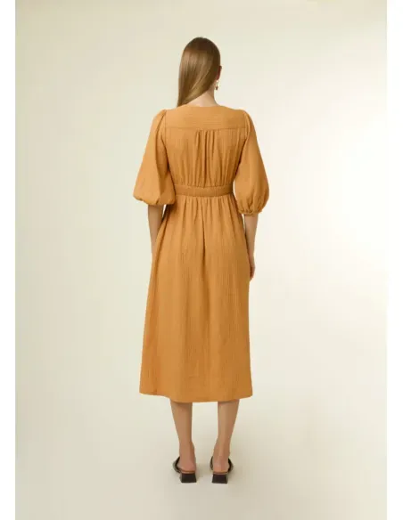 Vestido Aliya Robe ocre