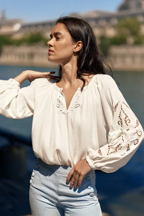 Blusa bordada holgada - Bary