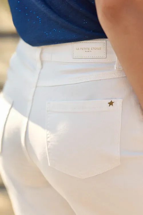 Pantalones acampanados blancos Peyton