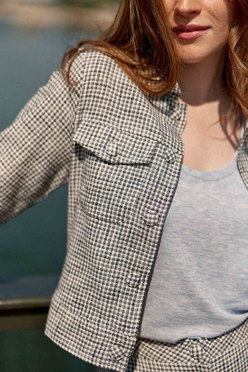 Chaqueta de cuadros vichy - Vana