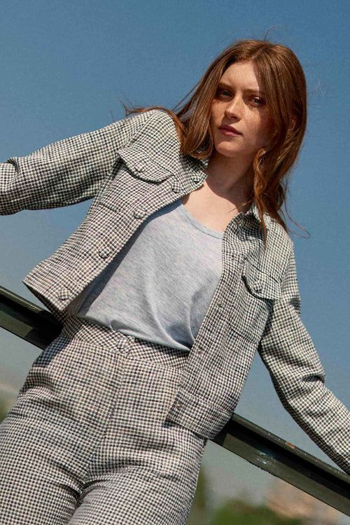 Chaqueta de cuadros vichy - Vana