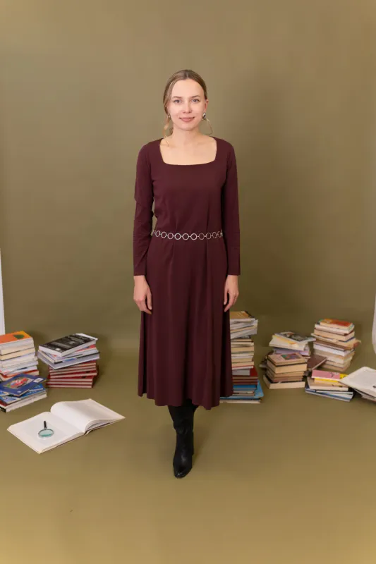 Vestio Midi Soley burdeos