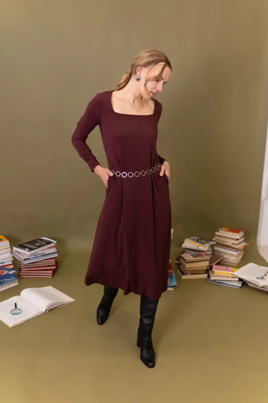 Vestio Midi Soley burdeos