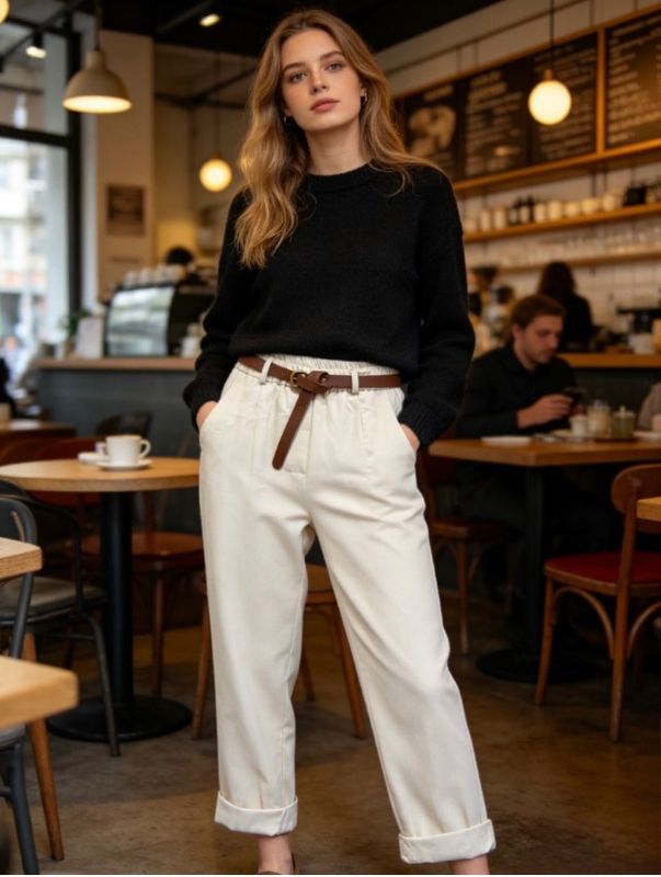 pantalón Aroma blanco