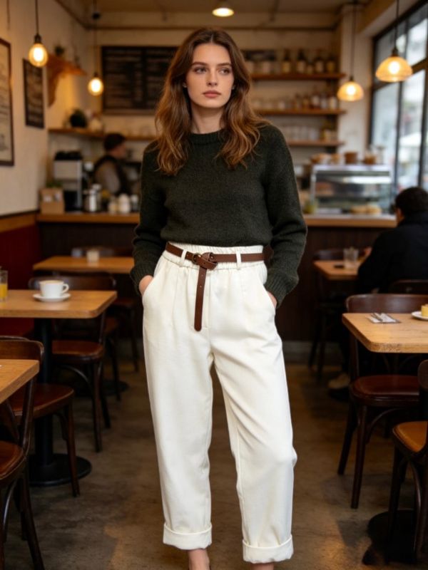 pantalón Aroma blanco