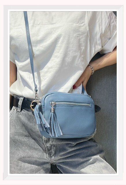 Bolso bandolera color mezclilla