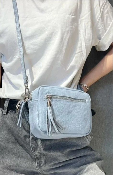 Bolso bandolera color azul