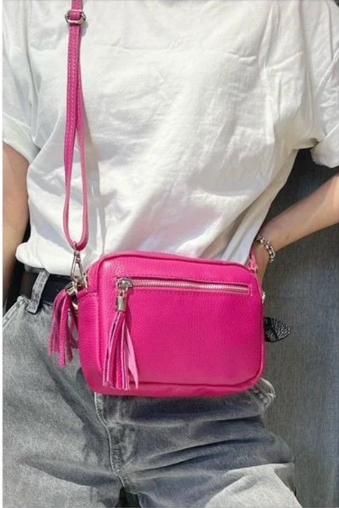 Bolso bandolera color Fucsia