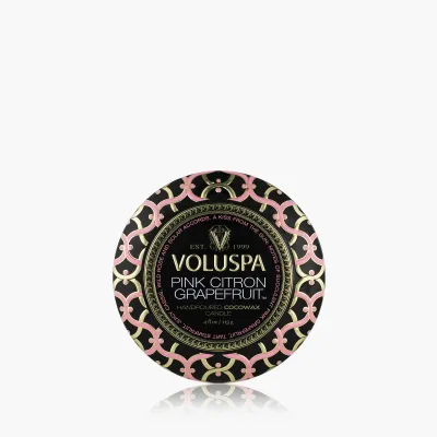 Mini Tin Candle Pink Citron Grapefruit