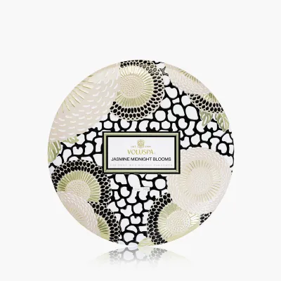 3-Wick Tin Candle - Jasmine Midnight Blooms