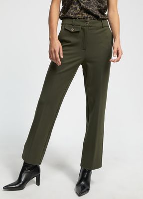 Ponte di roma knit trousers