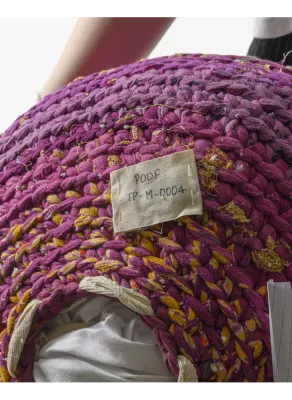 Pouf Medium Mauve