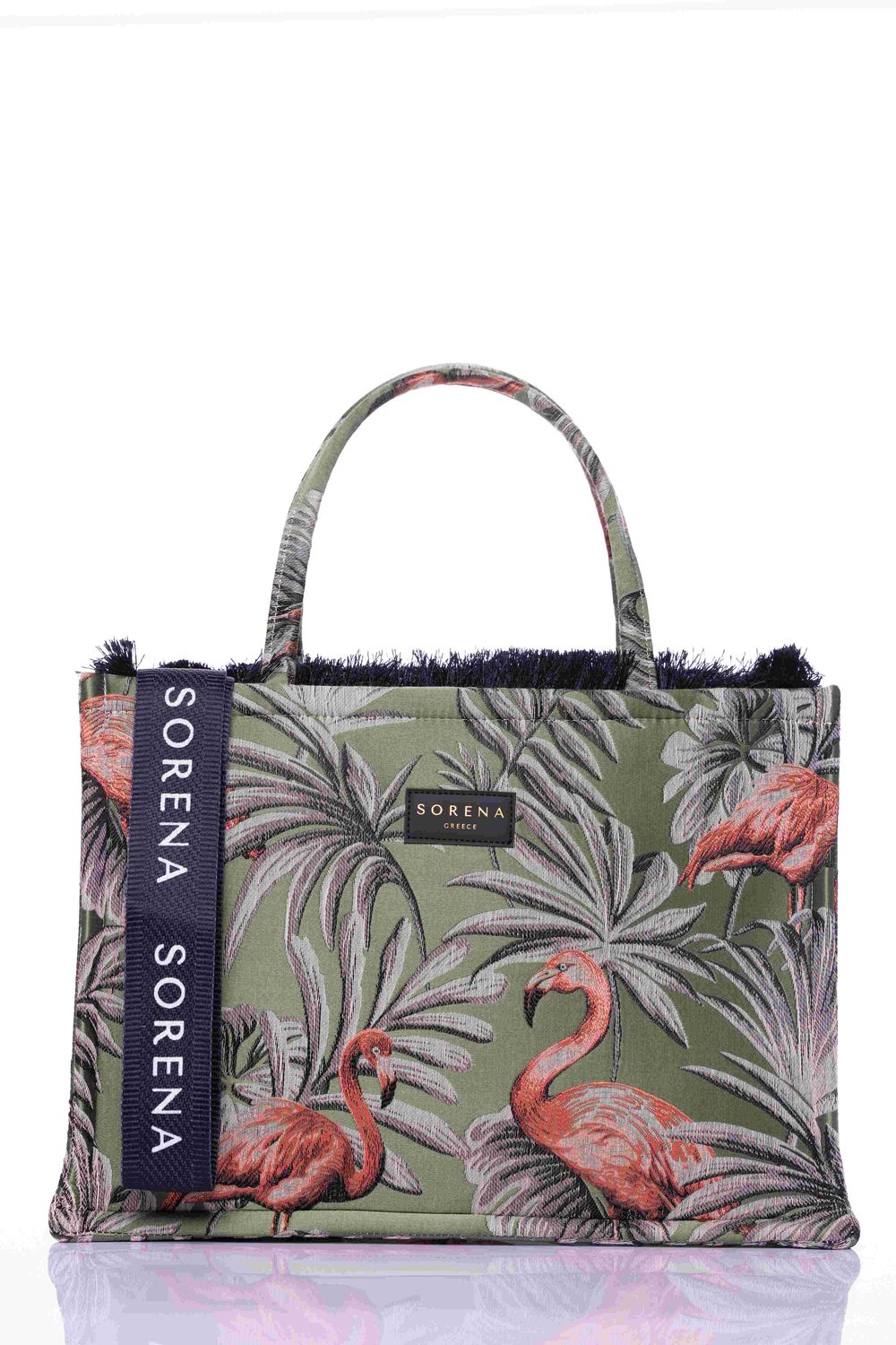 Isla Green Large Tote Bag