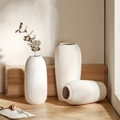 Céramique au Charme Brut – Vase Bohème 30 cmH