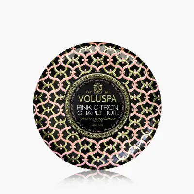3-Wick Tin Candle - Pink Citron Grapefruit