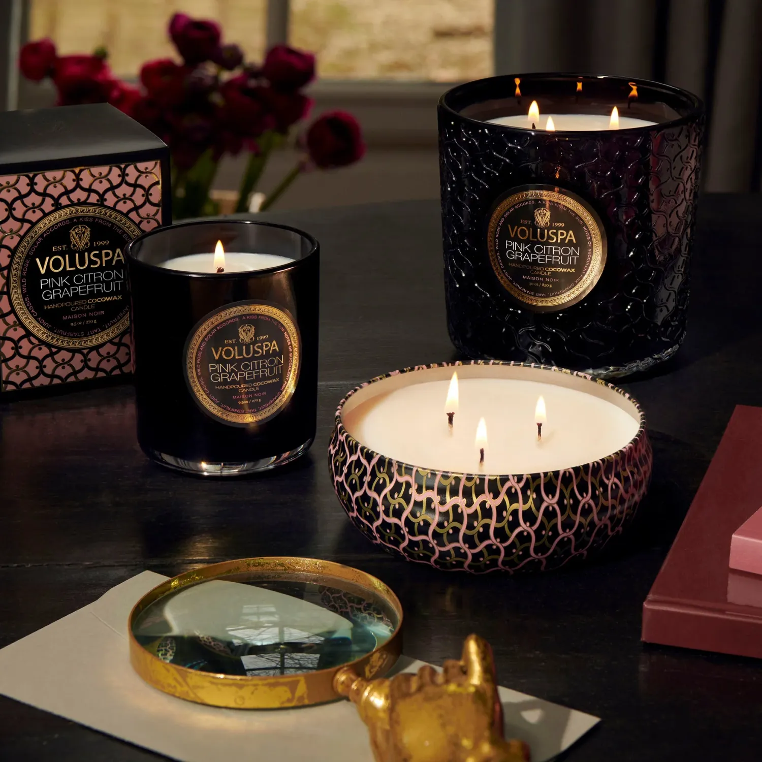 3-Wick Tin Candle - Pink Citron Grapefruit