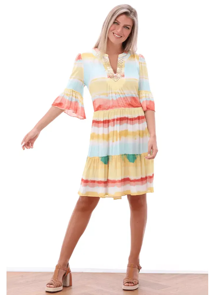 Dress with sequins