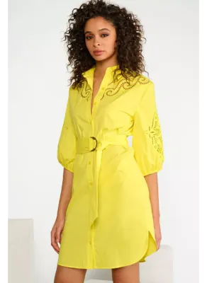 Dress with embroidery