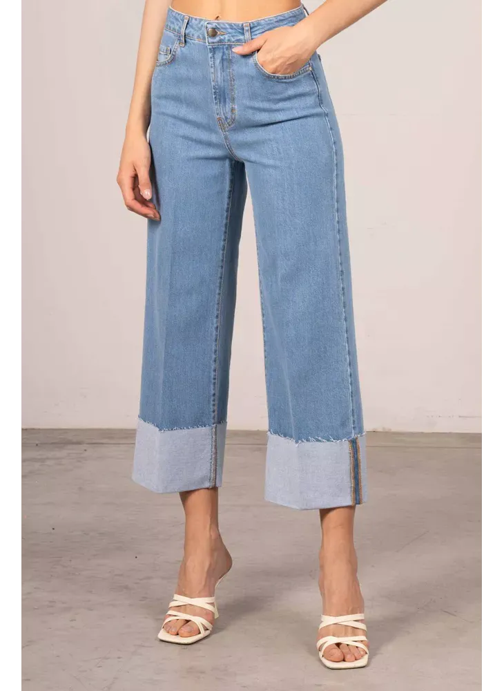 Jeans met omslag