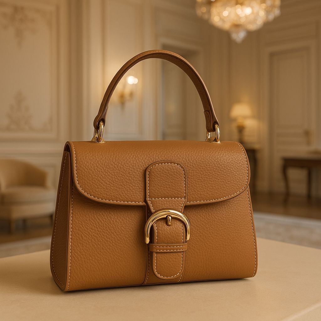 Leather handbag Deley