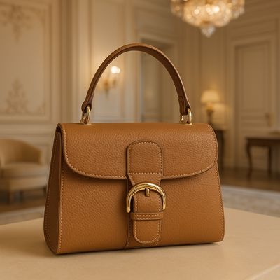 Leather handbag Deley