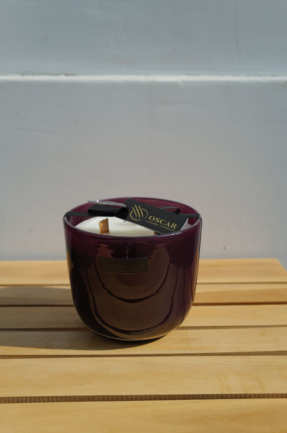 Barrel Candle - Aubergine - M
