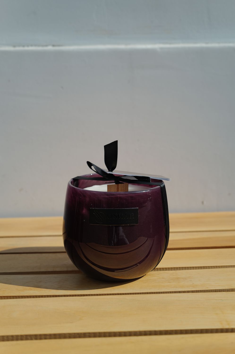 Barrel Candle - Aubergine - S