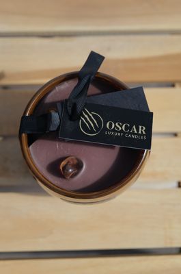 Barrel Candle - Brown - S