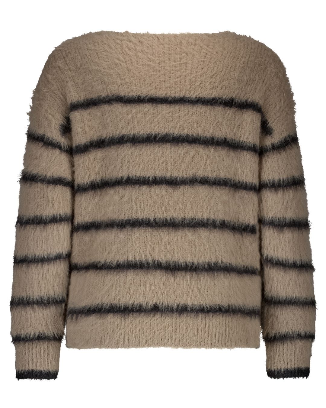 Fuzzy Sweater &amp; Stripe