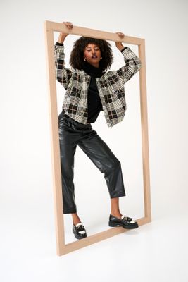 Vegan lederen broek