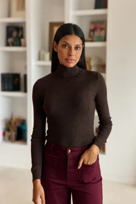 Pull marron - Melena