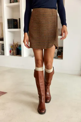 Jupe pied de poule - Juna