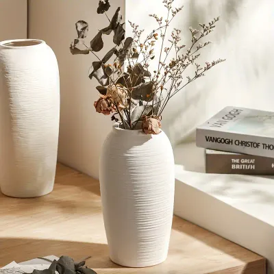 Textured Charm – 30 cmH Boho Ceramic Vase