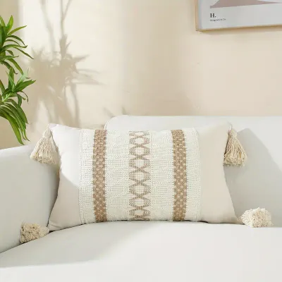 Natural Calm – Boho Cushion Set with Tassels
