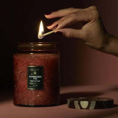 Large Jar Candle - Forbidden Fig
