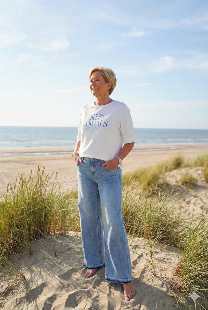 Brielle Flare Denim light stone