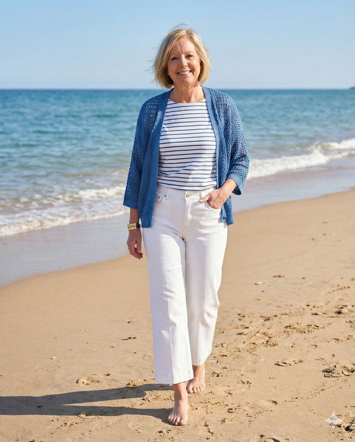 Conny Fancy Stitching Off White L26