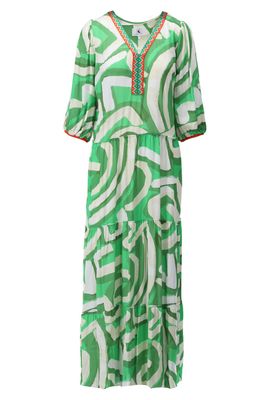 Maxi dress with print