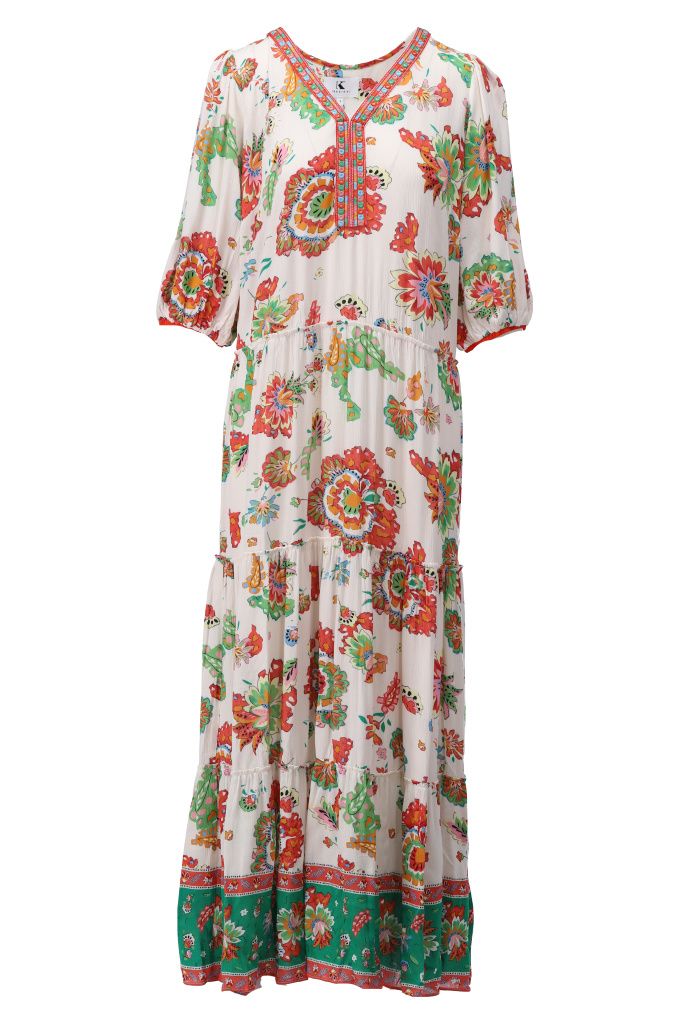 Maxi dress with print