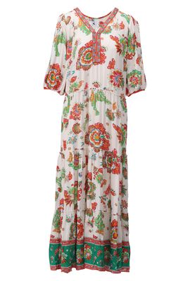 Maxi dress with print