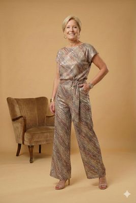 Jumpsuit with lurex